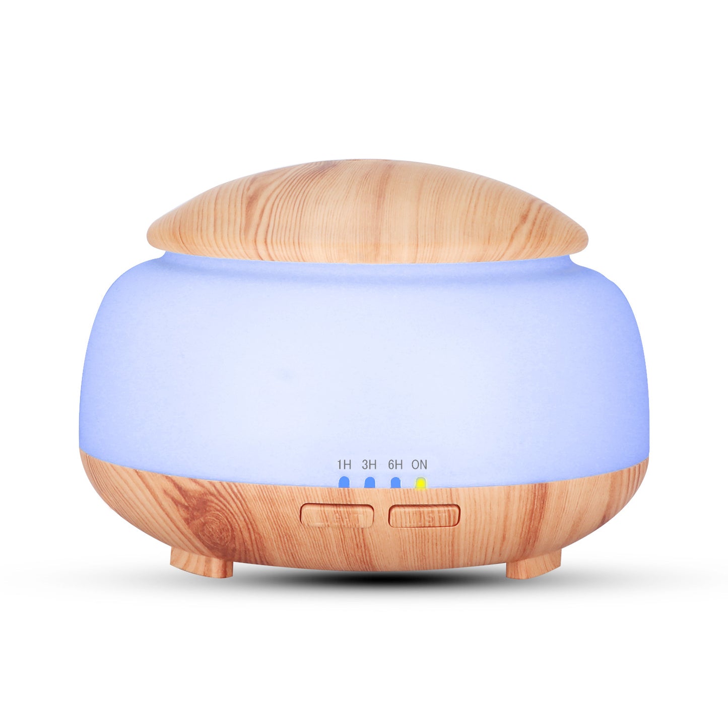 New Wood Grain Aroma Diffuser 300ml Ultrasonic Atomizer with Colorful Night Light
