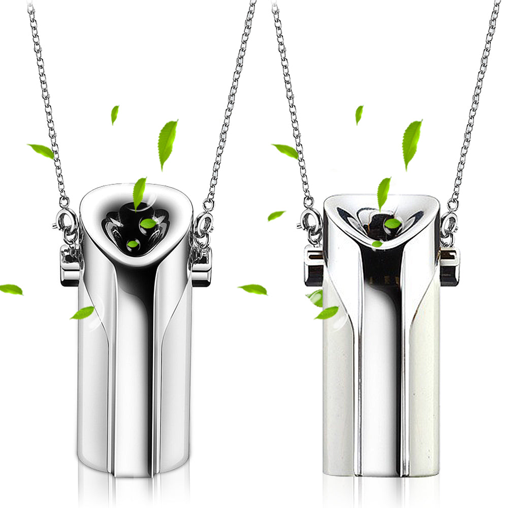 Portable USB Wearable Air Purifier Necklace - Negative Ion Anion Cleaner