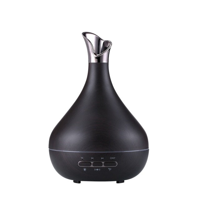 Blue and White Porcelain Essential Oil Diffuser – 300ml Aroma Humidifier with 7-Color LED Light