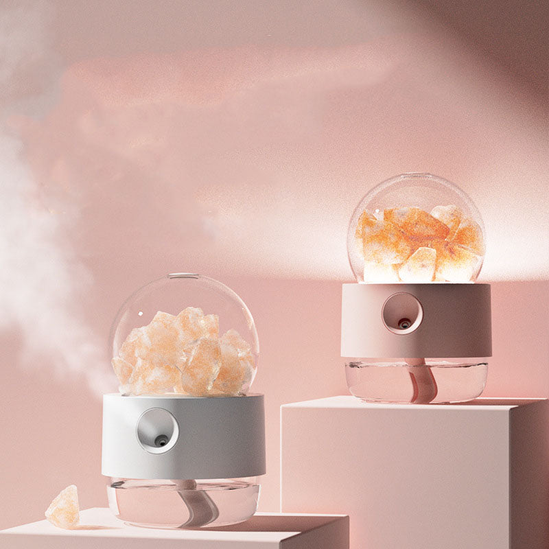 300mL Wind Crystal Ball Humidifier - USB Household Hydration with Nano Spray & Night Light