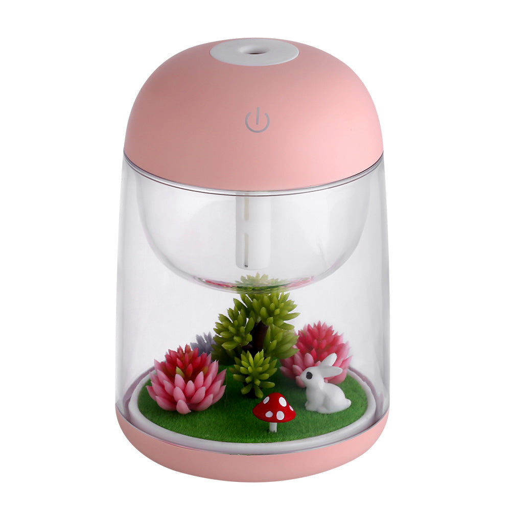 Micro Landscape Humidifier - Colorful USB Lamp for Fresh Air