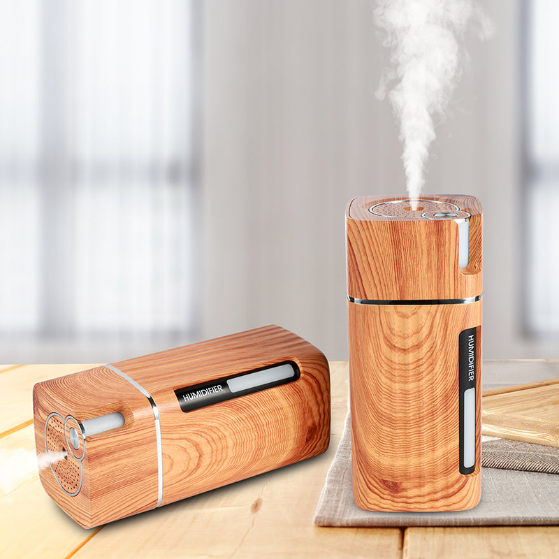 Explosion Wood Grain L1 Humidifier - Mini USB Aromatherapy Night Light