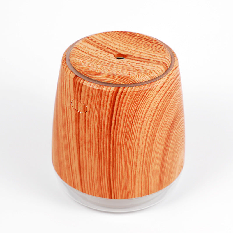 Simple Design Wood Grain L8 Humidifier - Mini USB Aromatherapy Air Night Light