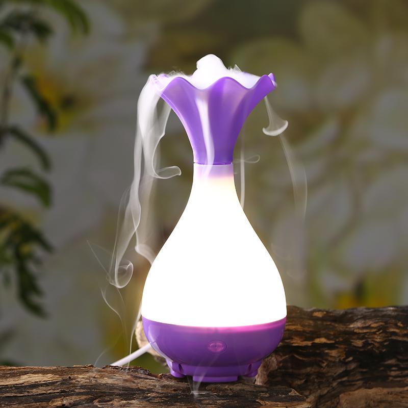 USB Air Humidifier Ultrasonic Aromatherapy Essential Oil Diffuser with LED Night Light