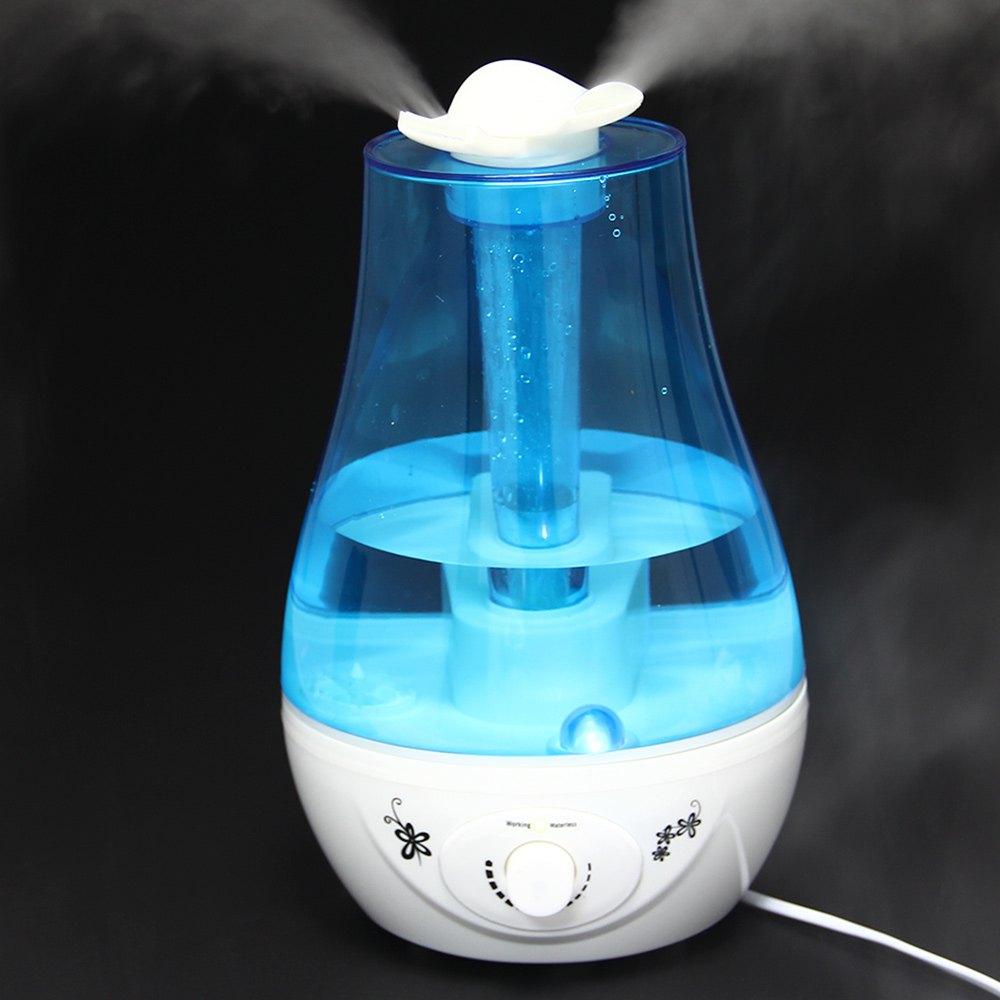 Ultrasonic Mini Aroma Humidifier & Air Purifier with LED Lamp