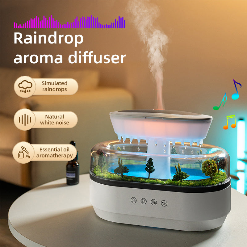 Smart Cool Mist Raindrop Air Humidifier - Aromatherapy Diffuser
