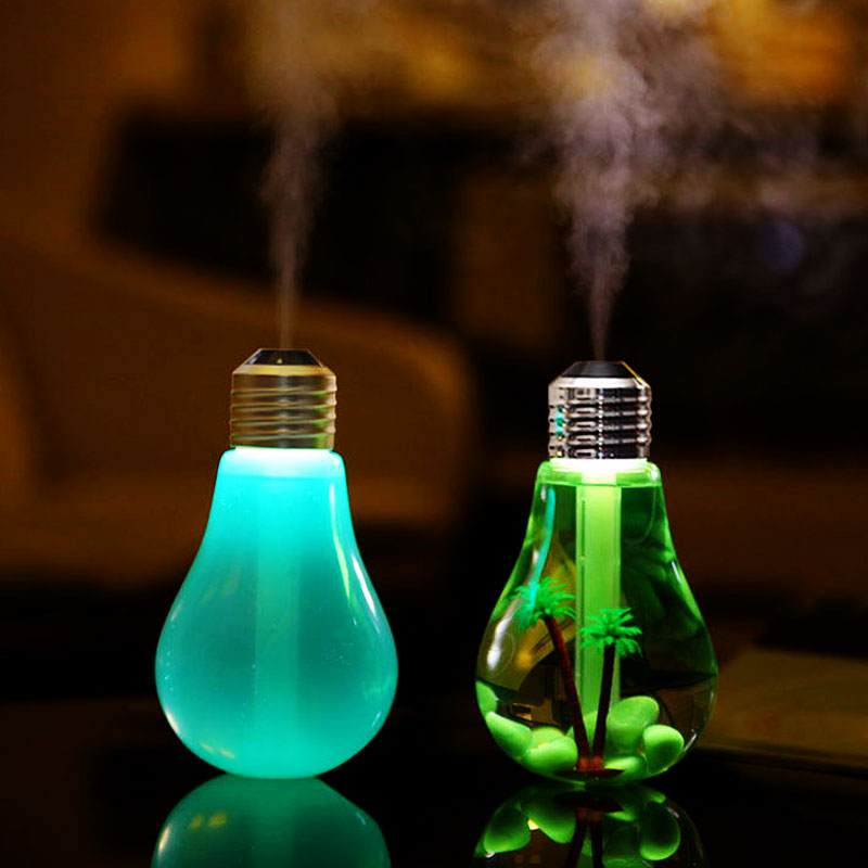 400ml LED Lamp Air Ultrasonic Humidifier & Essential Oil Diffuser