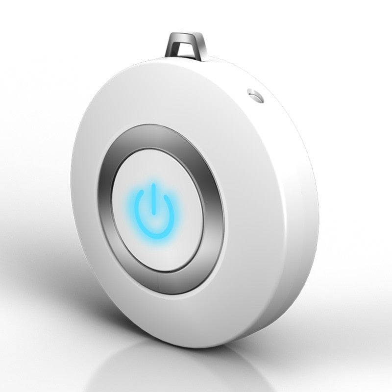 Wearable Air Purifier Necklace - Mini Portable USB Air Cleaner with Negative Ion Generator