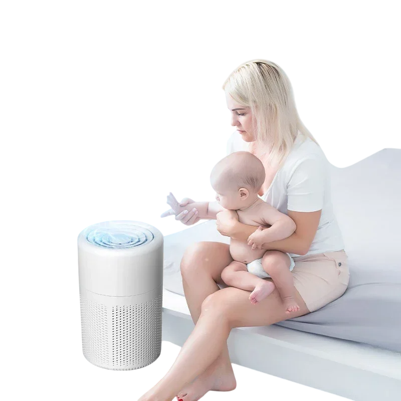 Air Purifier for Smoke and Odor Removal – Desktop Negative Ion Cleaner