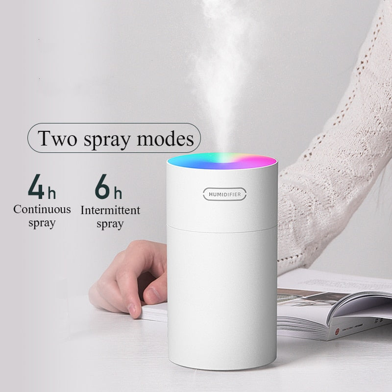 USB Air Humidifier Colorful Cup Mini Aroma Water Diffuser with LED Light
