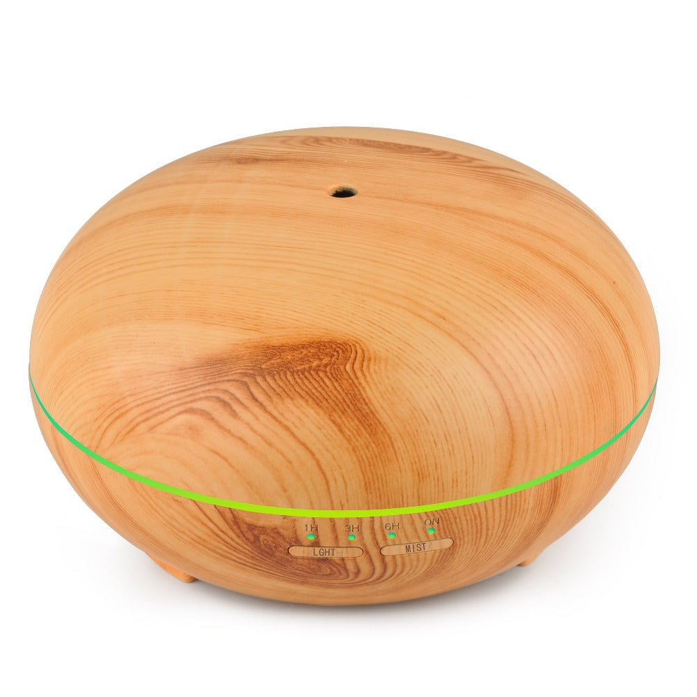 Ultrasonic Air Humidifier with Marble Grain LED Light - Aromatherapy Enhancer
