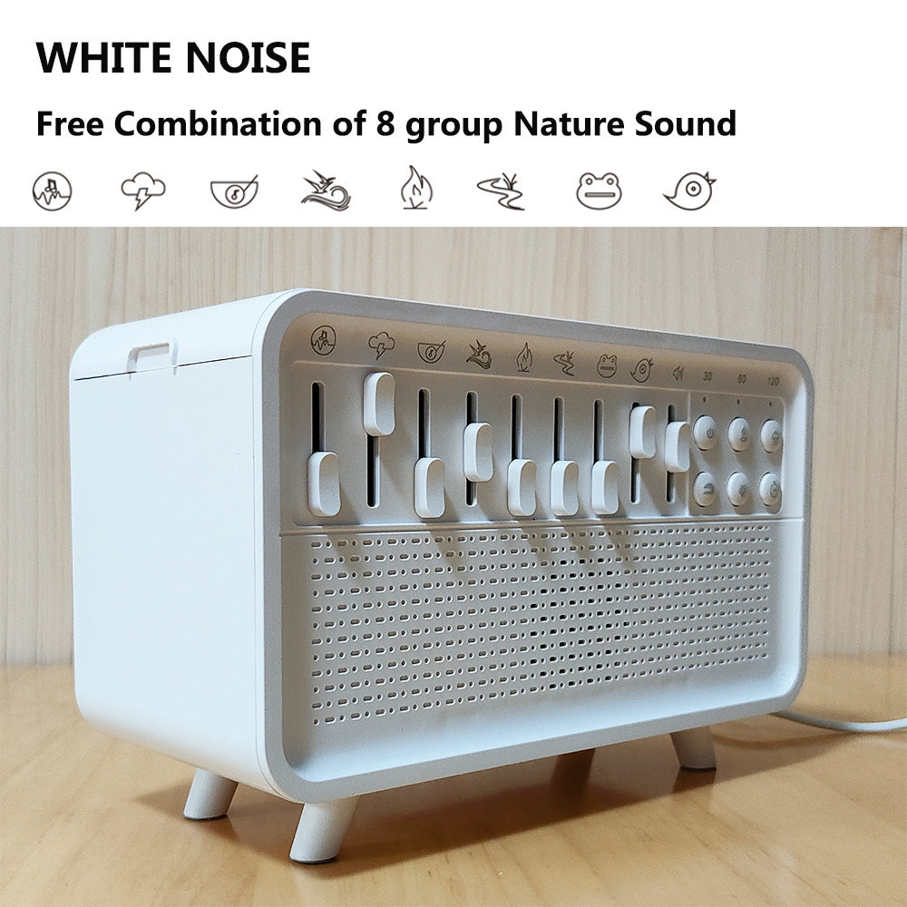 White Noise Sleep Aid Device with Bluetooth Speaker & Aromatherapy Humidifier