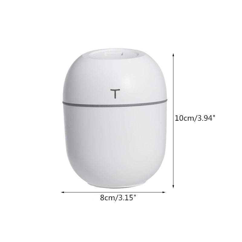 Mini Air Humidifier 200ML Aroma Essential Oil Diffuser with LED Night Lamp