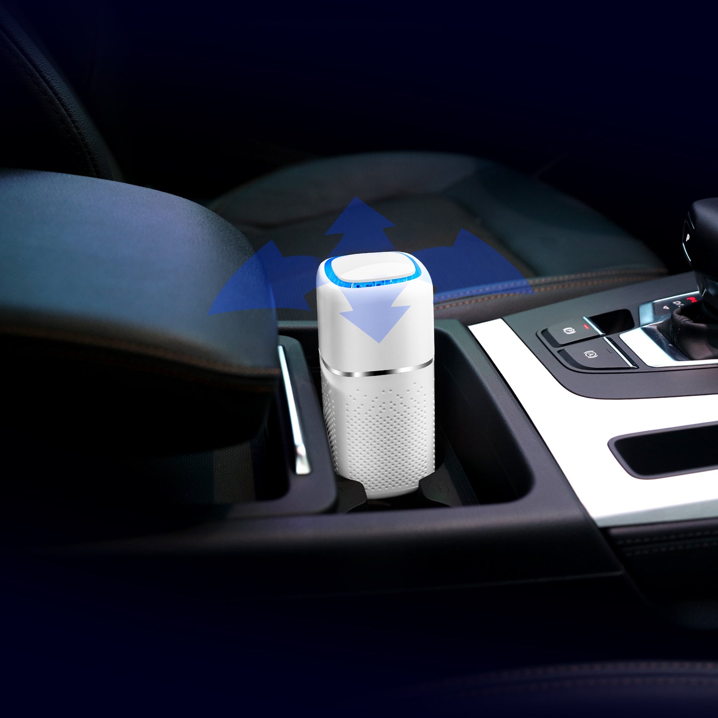 Car Air Purifier Desktop Oxygen Bar - Smoke and Dust Removal with UV Sterilization