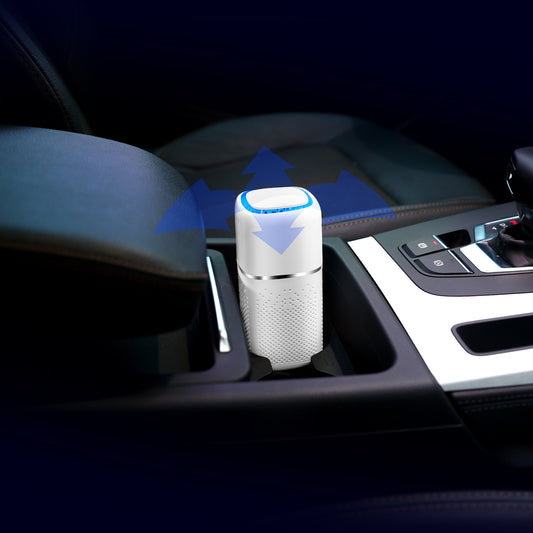 Car Air Purifier Desktop Oxygen Bar - Smoke and Dust Removal with UV Sterilization