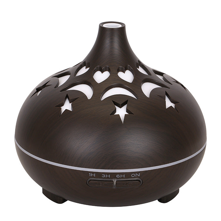 Large Capacity Wood Grain 122 Aroma Diffuser - Automatic Ultrasonic Humidifier for Essential Oils