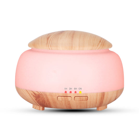 New Wood Grain Aroma Diffuser 300ml Ultrasonic Atomizer with Colorful Night Light