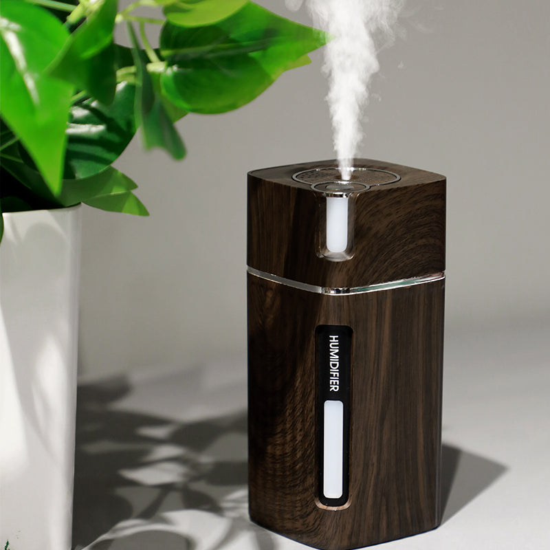 Explosion Wood Grain L1 Humidifier - Mini USB Aromatherapy Night Light