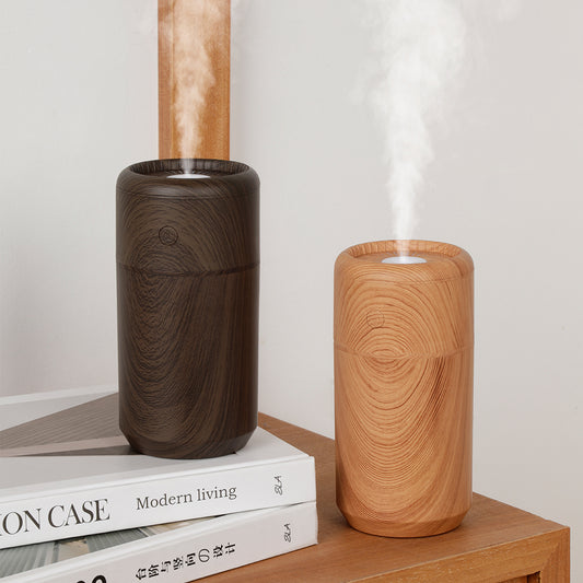 Wood Grain L13 Mini USB Aromatherapy Humidifier & Night Light
