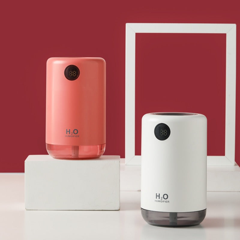 USB Portable Aroma Diffuser & Air Humidifier - 2000mAh Rechargeable