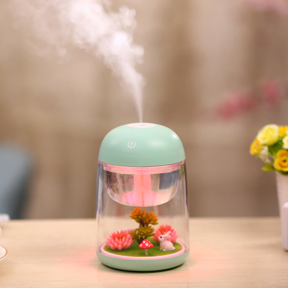 Micro Landscape Humidifier - Colorful USB Lamp for Fresh Air