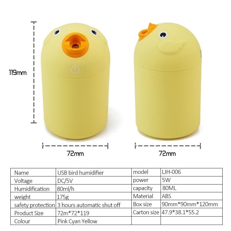 USB Air Humidifier Baby Child Mini Aroma Diffuser Humidifier