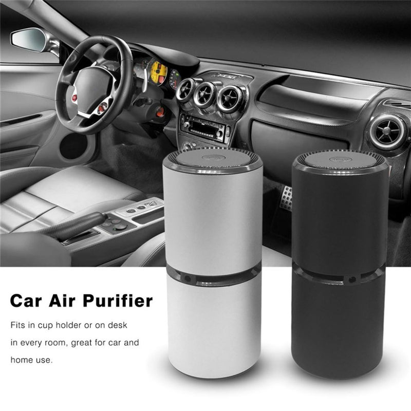 Portable Car Air Purifier - Ionic Odor Eliminator & Air Filter
