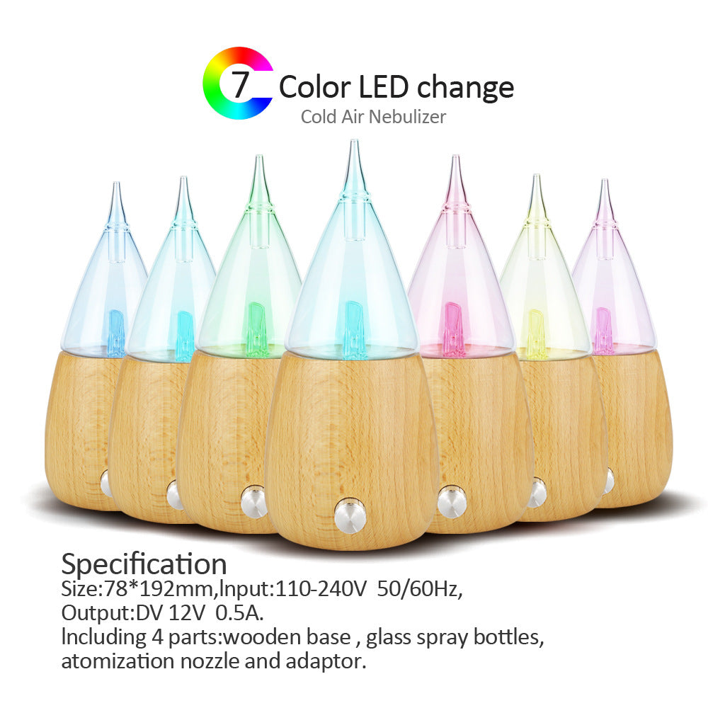 Wholesale Aromatherapy Lamp - Solid Wood Handmade Glass Essential Oil Diffuser