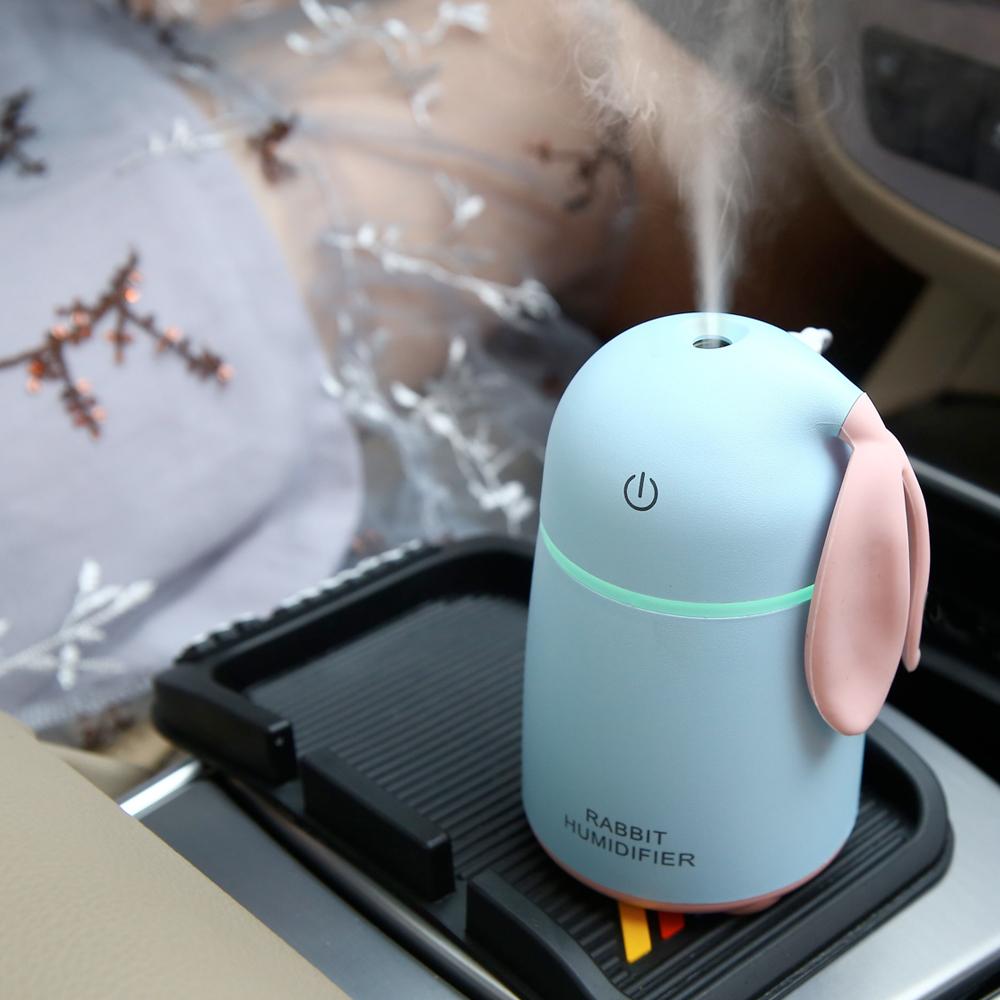 USB Ultrasonic Rabbit Car Humidifier - Fresh Air Purifier