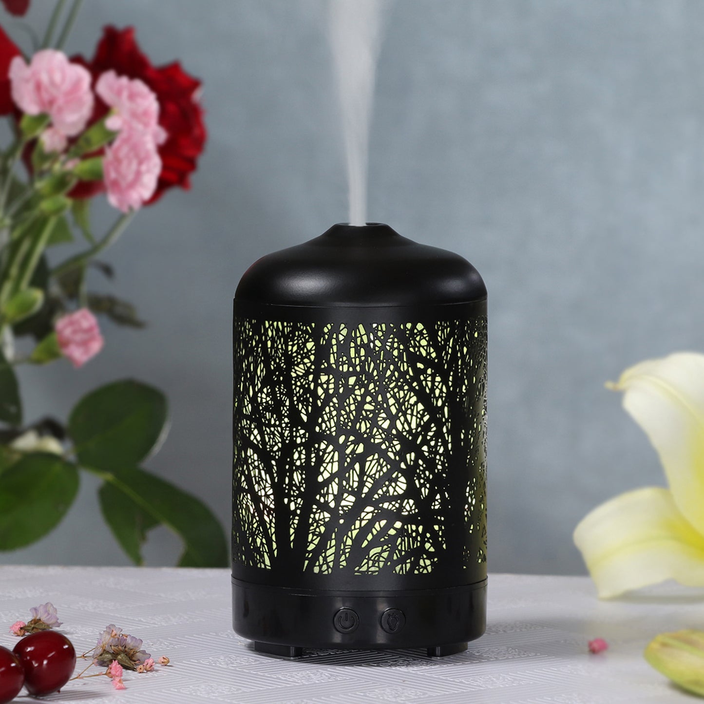 Creative Branch Wrought Iron Aroma Diffuser Spray Humidifier - Mini Home & Office Air Cleaner