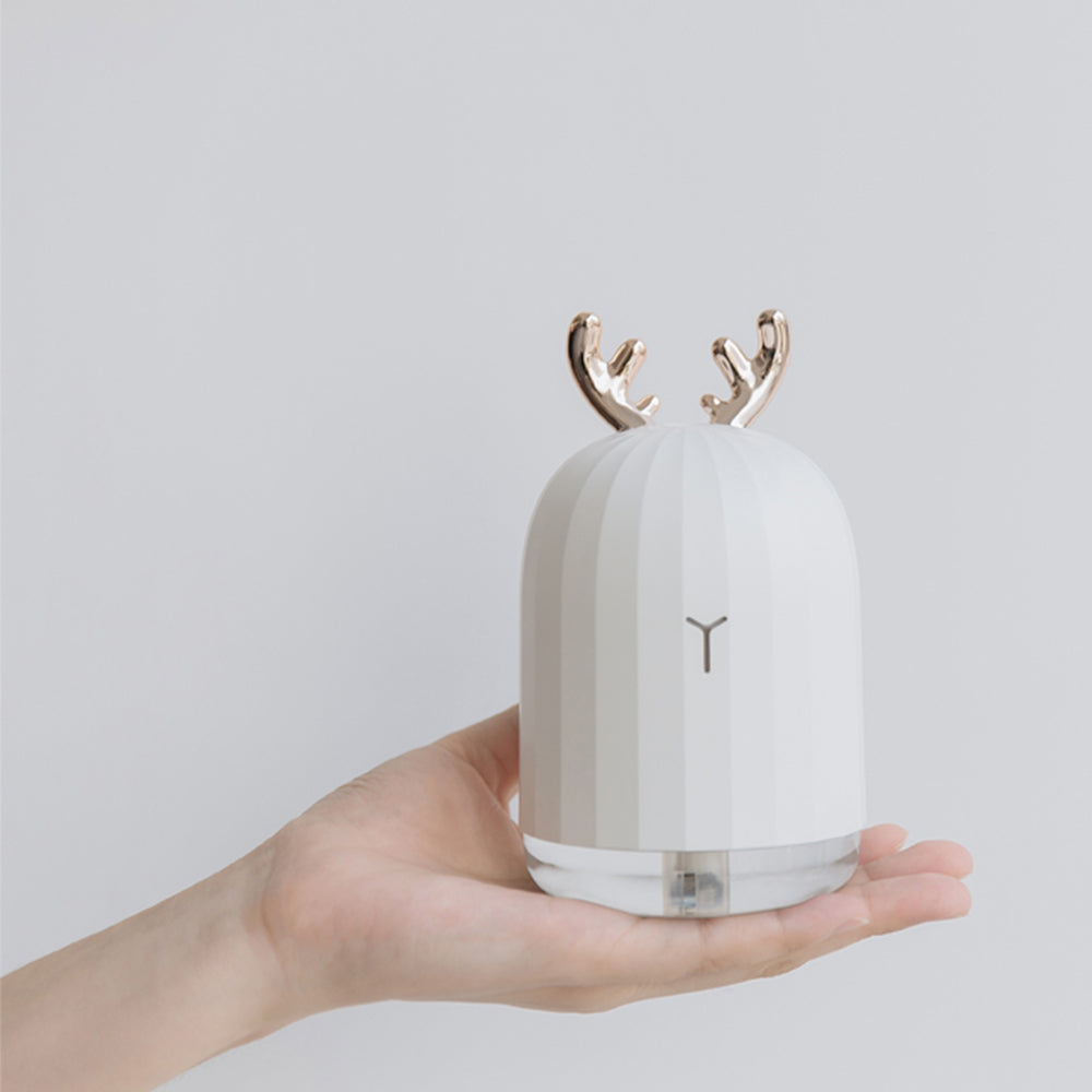 White Deer Pink Rabbit Air Humidifier - Creative Cartoon USB Diffuser, 220ML