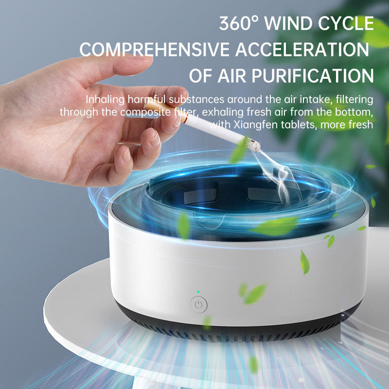 Electronic Intelligent Ashtray Air Purifier - Fresh Air Solution