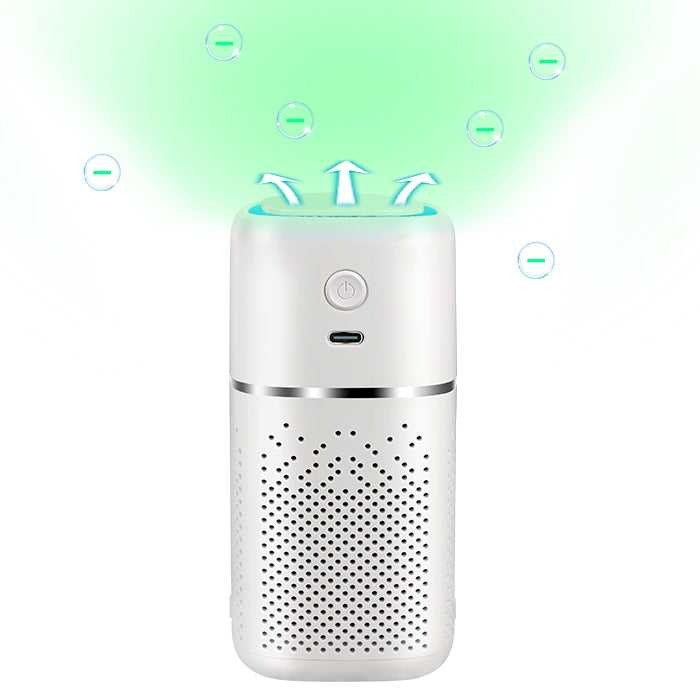 Car Air Purifier Desktop Oxygen Bar - Smoke and Dust Removal with UV Sterilization