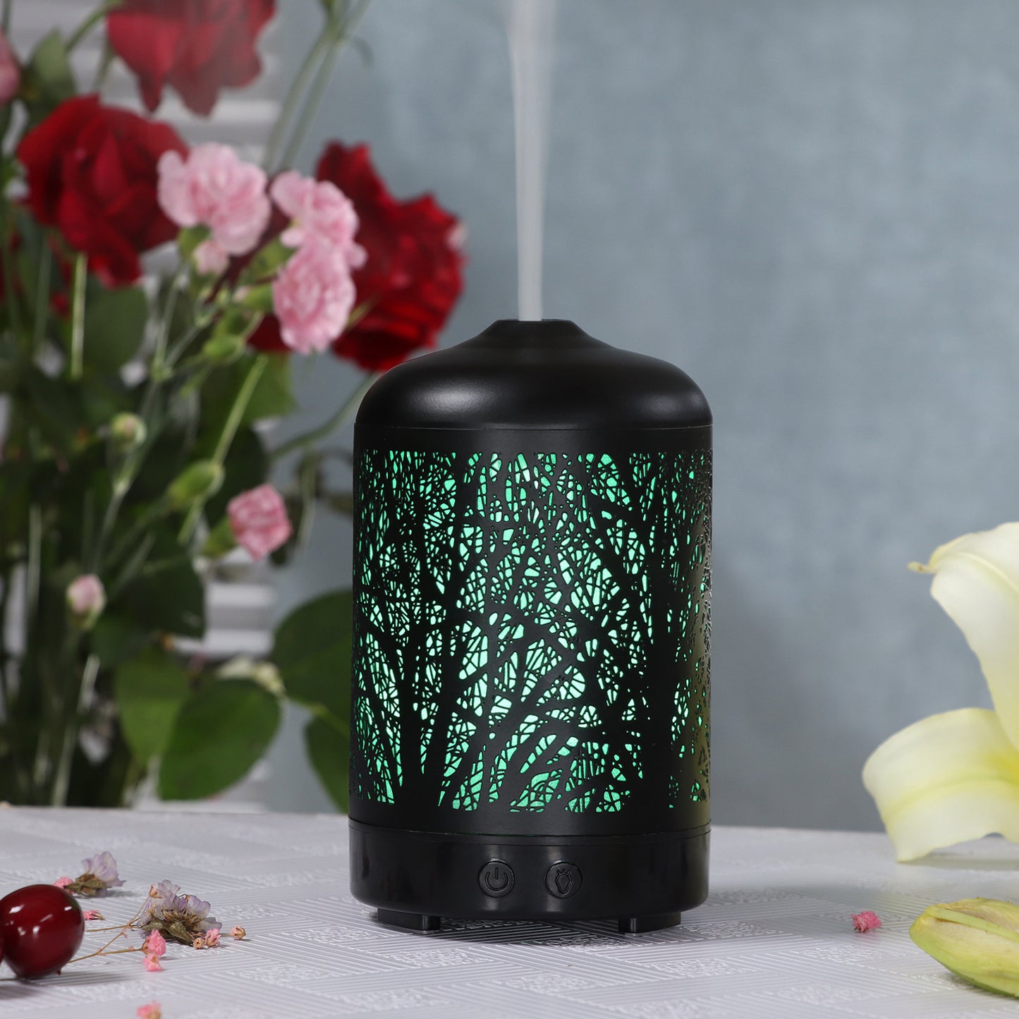 Creative Branch Wrought Iron Aroma Diffuser Spray Humidifier - Mini Home & Office Air Cleaner