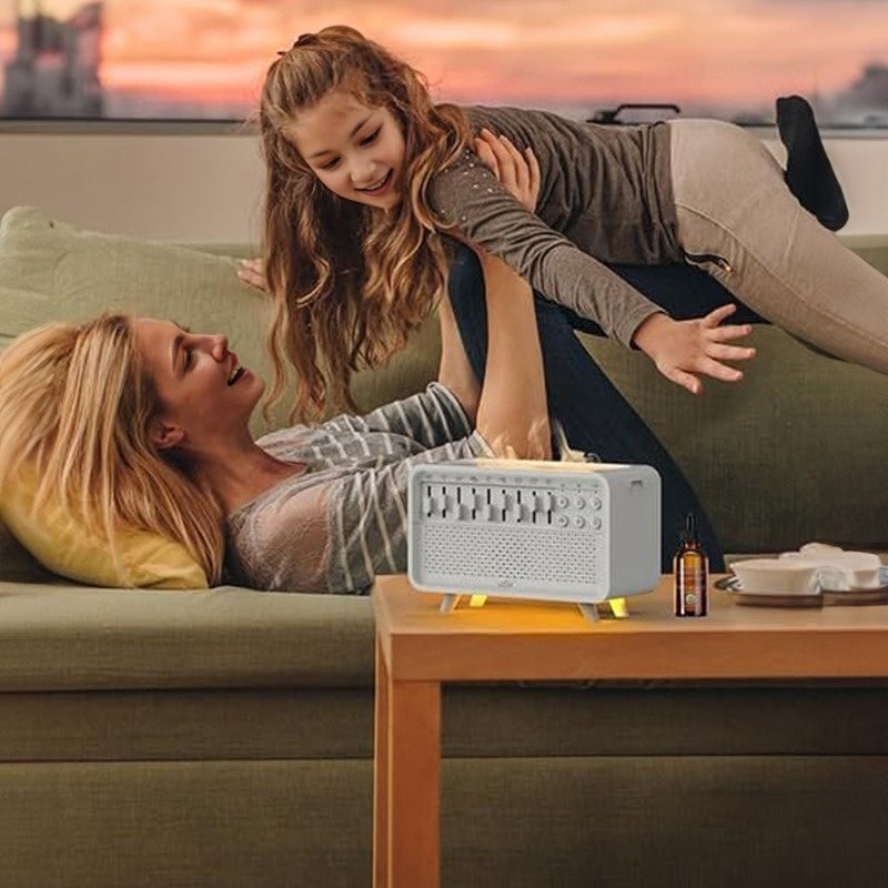 8-Adjustable White Noise Air Aroma Diffuser with Night Light and Bluetooth Speaker