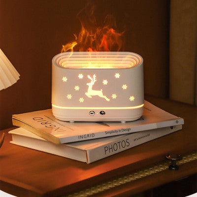 Moose Flame Humidifier - Silent High Fog Desktop Atmosphere Lamp