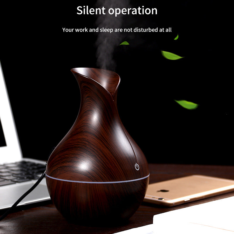 Wood Grain Aromatherapy Machine - Air Purification & Humidification