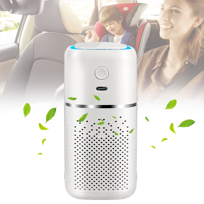 Car Air Purifier Desktop Oxygen Bar - Smoke and Dust Removal with UV Sterilization