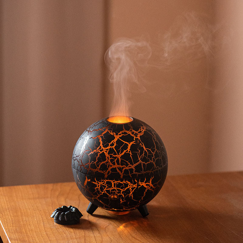 Crack Planet RGB Flame Aroma Diffuser - Ultrasonic Cool Mist Maker