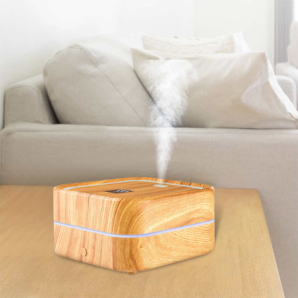 Wood Grain O4 Aromatherapy Machine - Ultrasonic Humidifier & Diffuser for Home and Car