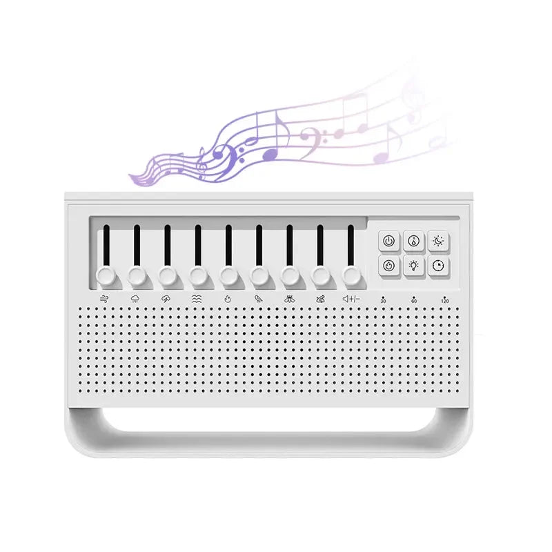 Bluetooth Speaker & Aromatherapy Humidifier with Night Light - 8 White Noise Sounds