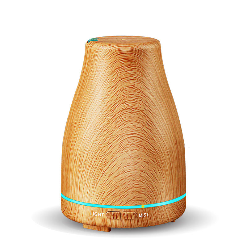 Air Home Humidifier Wood Grain Colorful Ultrasonic Aroma Diffuser 120ml
