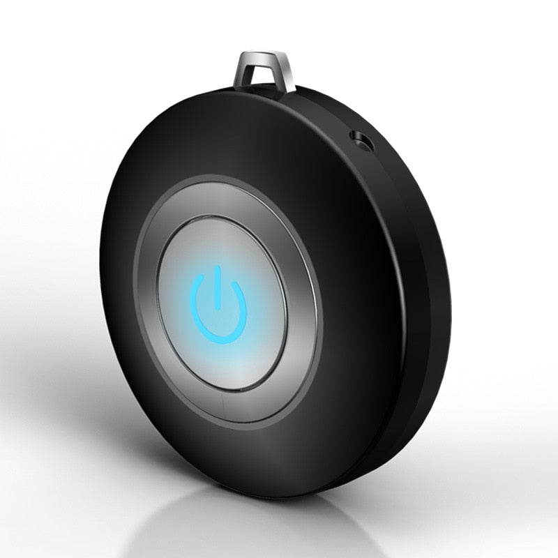 Wearable Air Purifier Necklace - Mini Portable USB Air Cleaner with Negative Ion Generator