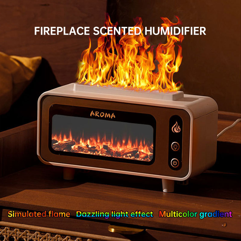 Creative USB Fog Flame Aromatherapy Humidifier for Home and Bedroom