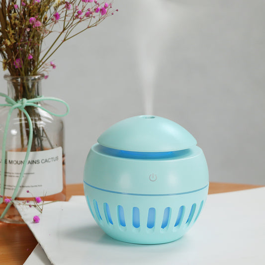 Hollow Blue Humidifier - Mini USB Atomizing Humidifier for Home & Office