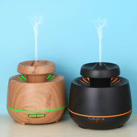 New Wood Grain L9 Aromatherapy Machine - Home & Car Ultrasonic Humidifier
