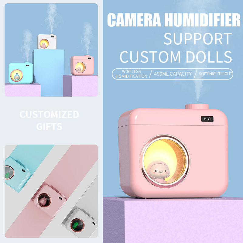 Camera Humidifier Creative Doll Wireless Portable Ultrasonic Home Air Humidifier