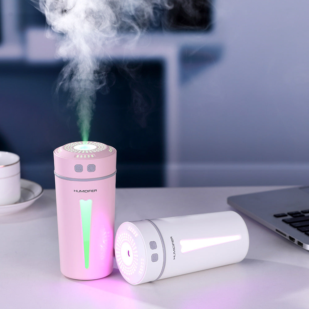 Happy Cup Mini USB Ultrasonic Aromatherapy Humidifier for Home and Car