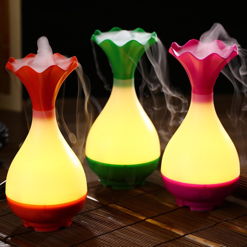 USB Air Humidifier Ultrasonic Aromatherapy Essential Oil Diffuser with LED Night Light