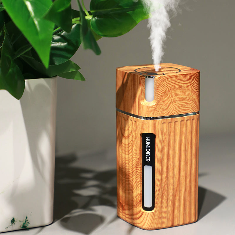 Explosion Wood Grain L1 Humidifier - Mini USB Aromatherapy Night Light